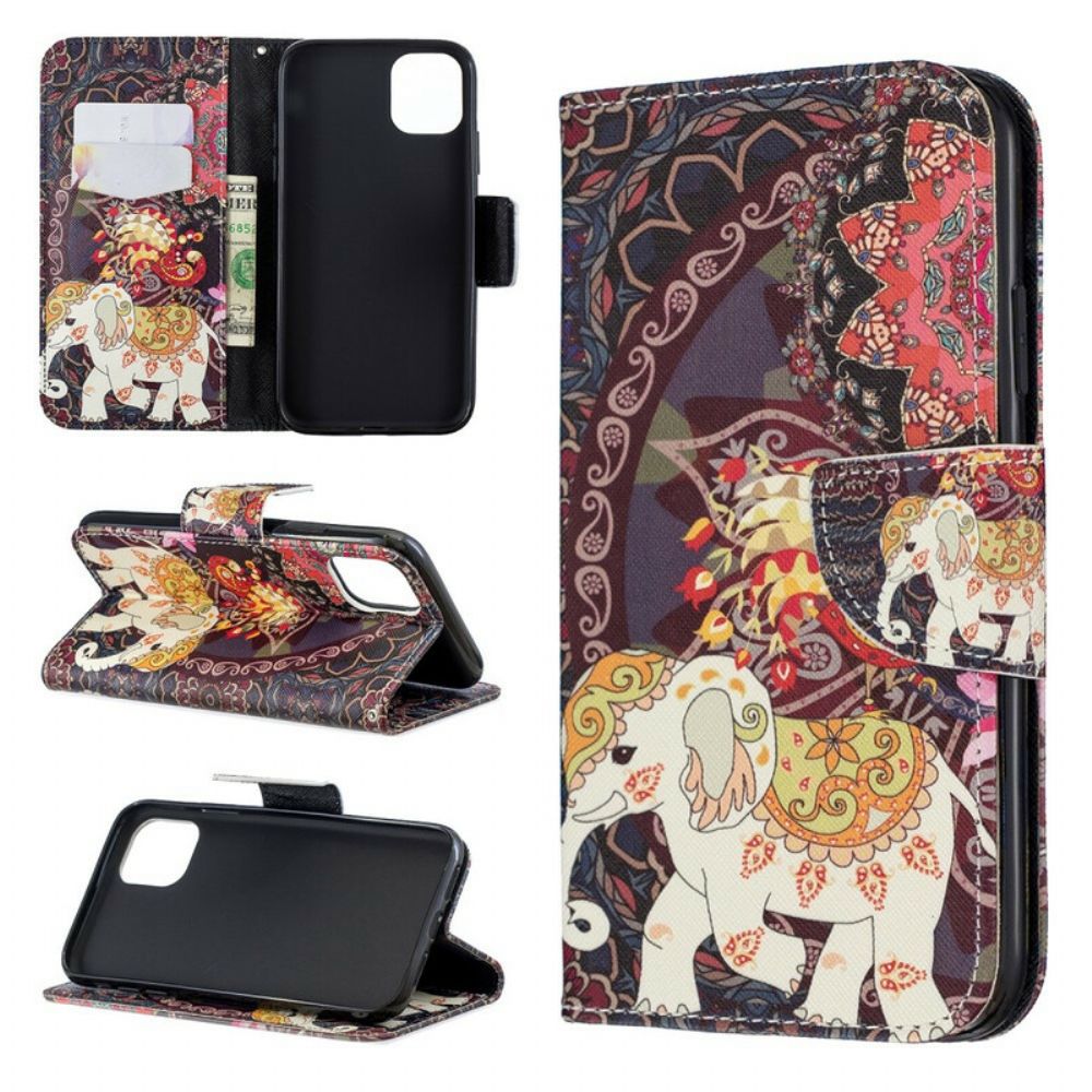 Flip Case voor iPhone 11 Indische Olifant