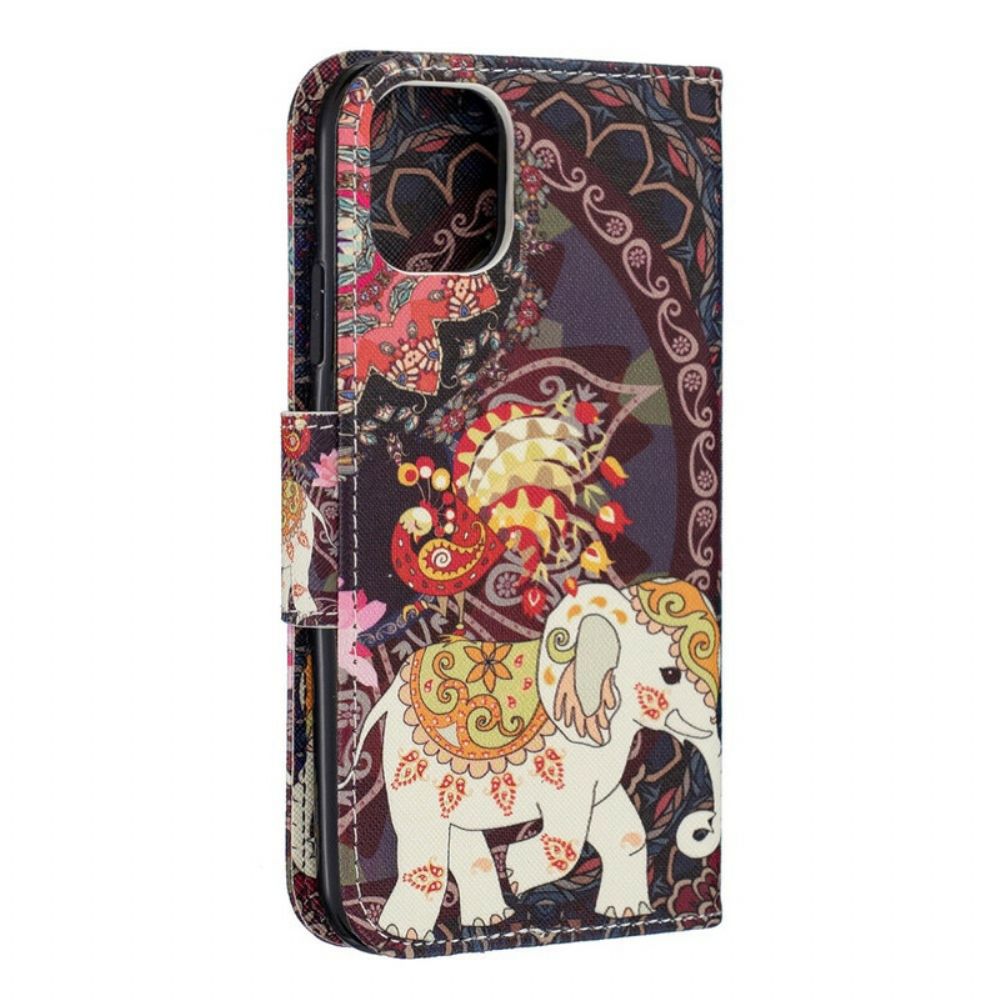 Flip Case voor iPhone 11 Indische Olifant