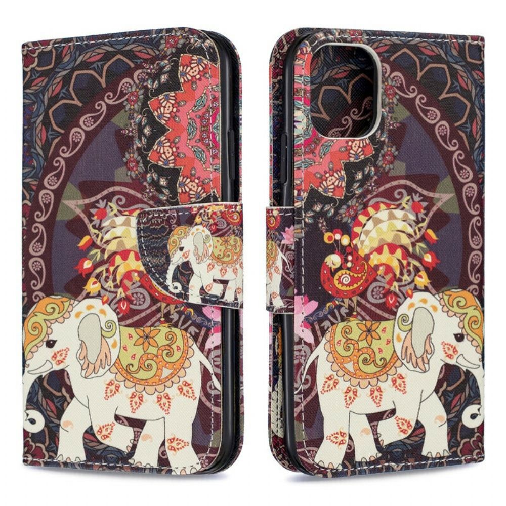 Flip Case voor iPhone 11 Indische Olifant