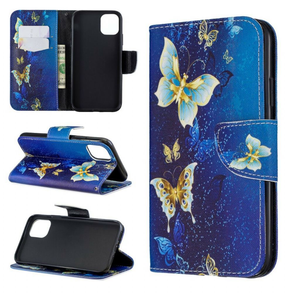 Flip Case voor iPhone 11 Ongelooflijke Vlinders