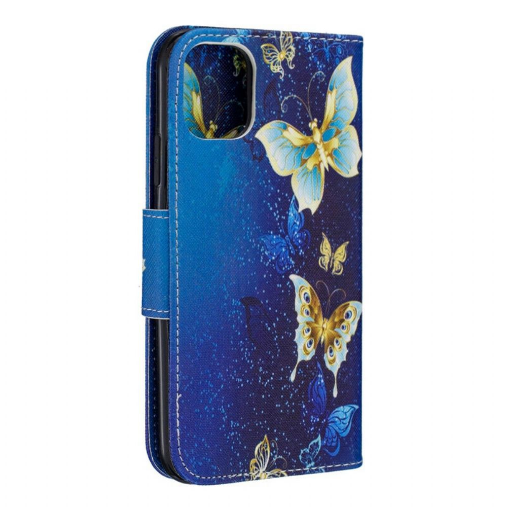 Flip Case voor iPhone 11 Ongelooflijke Vlinders