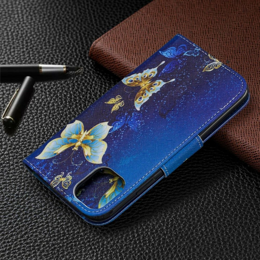 Flip Case voor iPhone 11 Ongelooflijke Vlinders