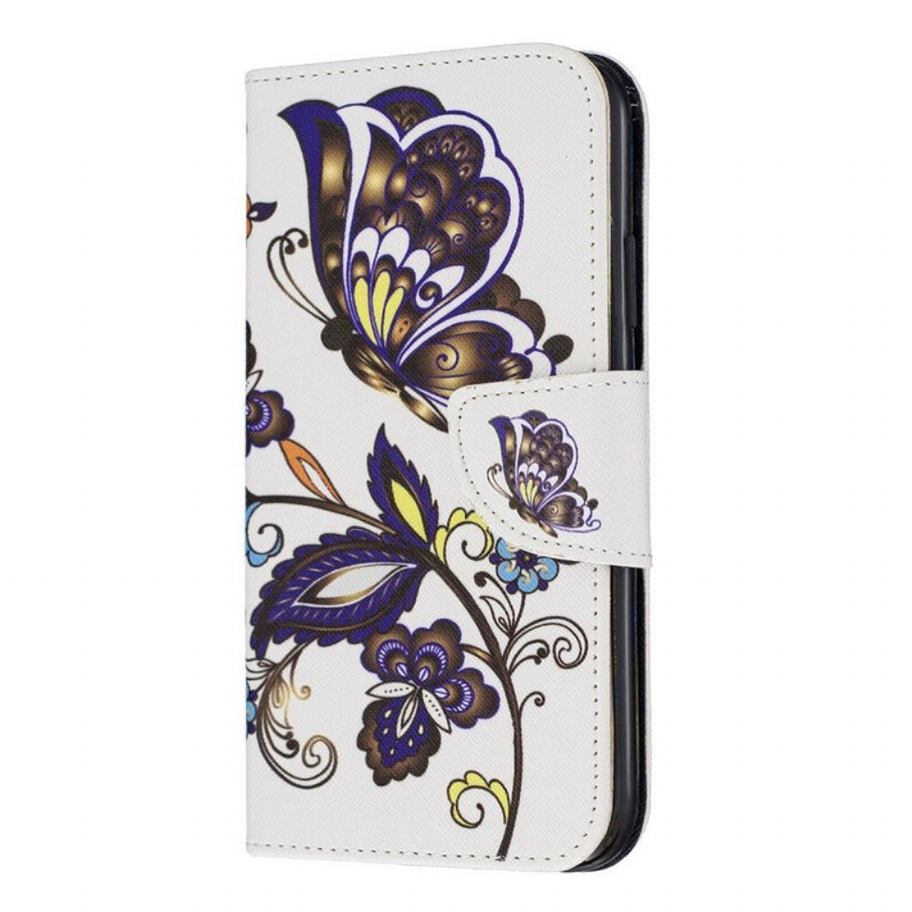 Folio-hoesje voor iPhone 11 Tatoo Vlinders