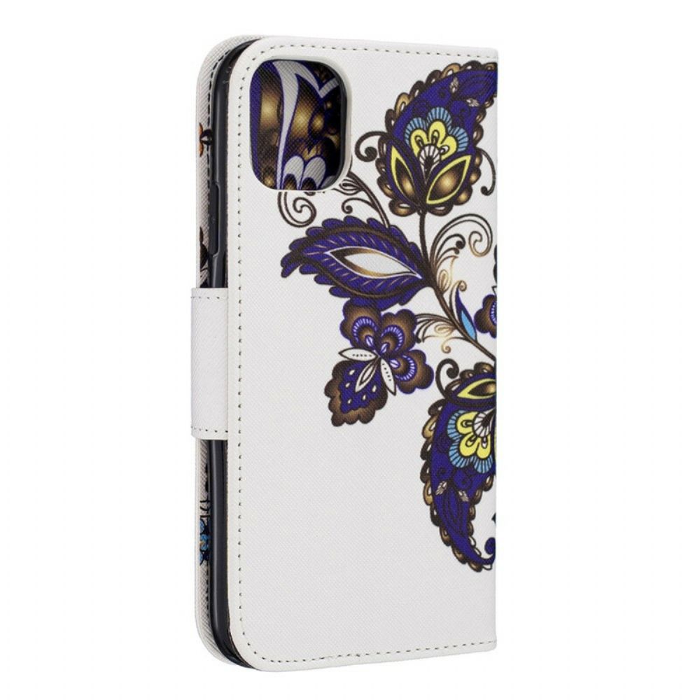 Folio-hoesje voor iPhone 11 Tatoo Vlinders