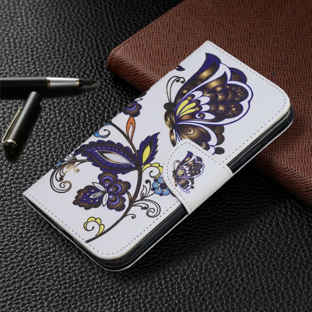 Folio-hoesje voor iPhone 11 Tatoo Vlinders