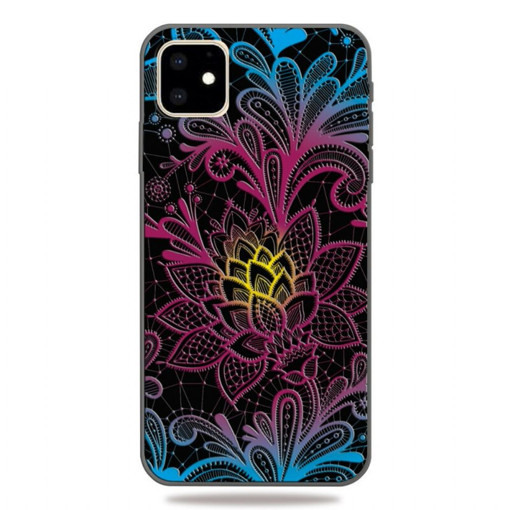 Hoesje voor iPhone 11 Bloemen Intens Gekleurd