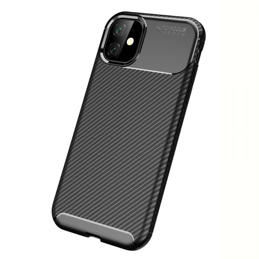 Hoesje voor iPhone 11 Flexibele Koolstofvezeltextuur