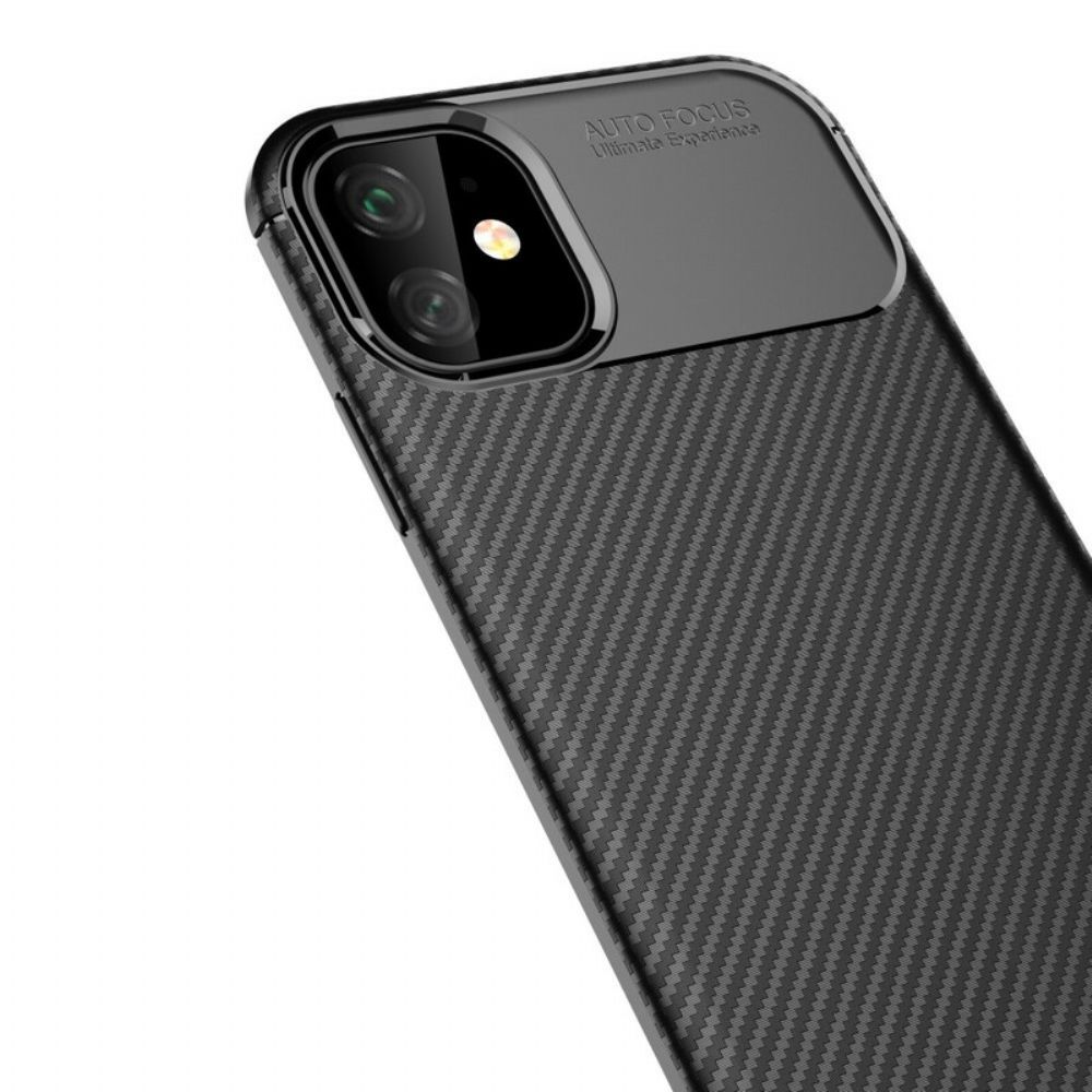 Hoesje voor iPhone 11 Flexibele Koolstofvezeltextuur