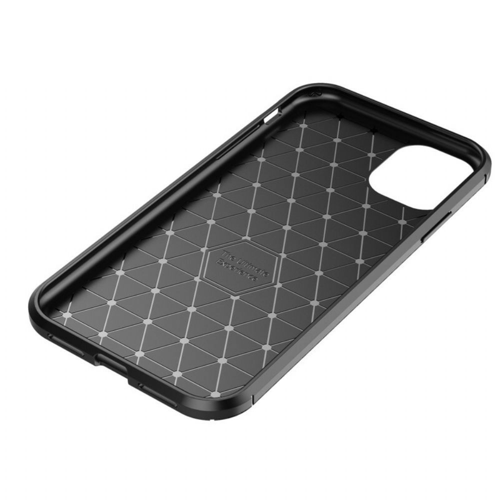 Hoesje voor iPhone 11 Flexibele Koolstofvezeltextuur