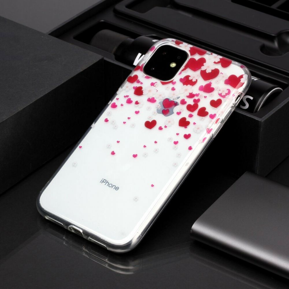 Hoesje voor iPhone 11 Hartenregen