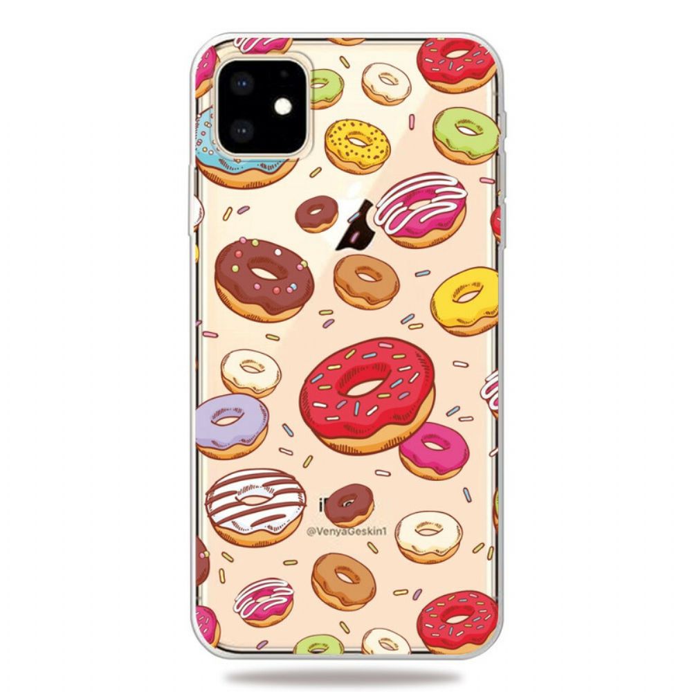 Hoesje voor iPhone 11 Liefde Donuts