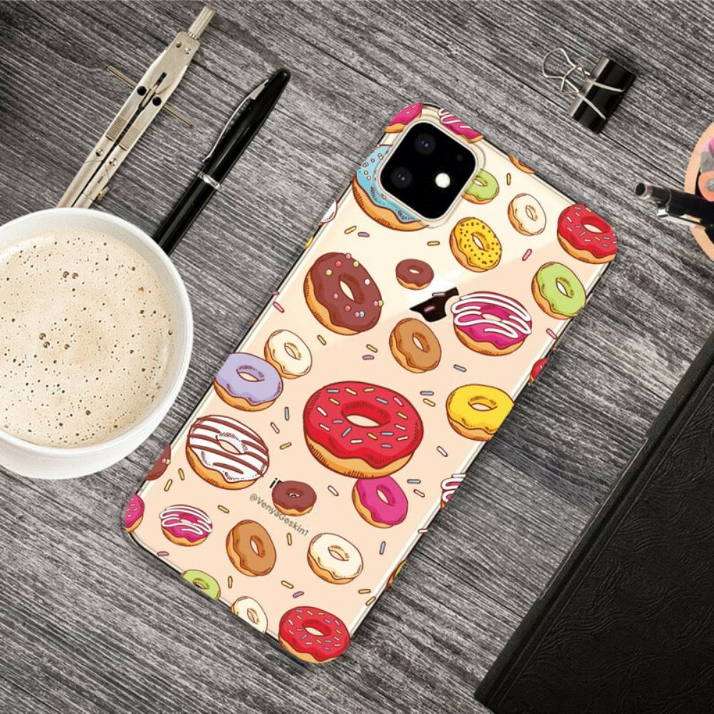 Hoesje voor iPhone 11 Liefde Donuts