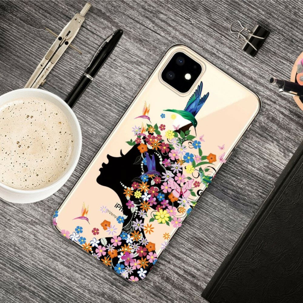 Hoesje voor iPhone 11 Mooi Bloemhoofd