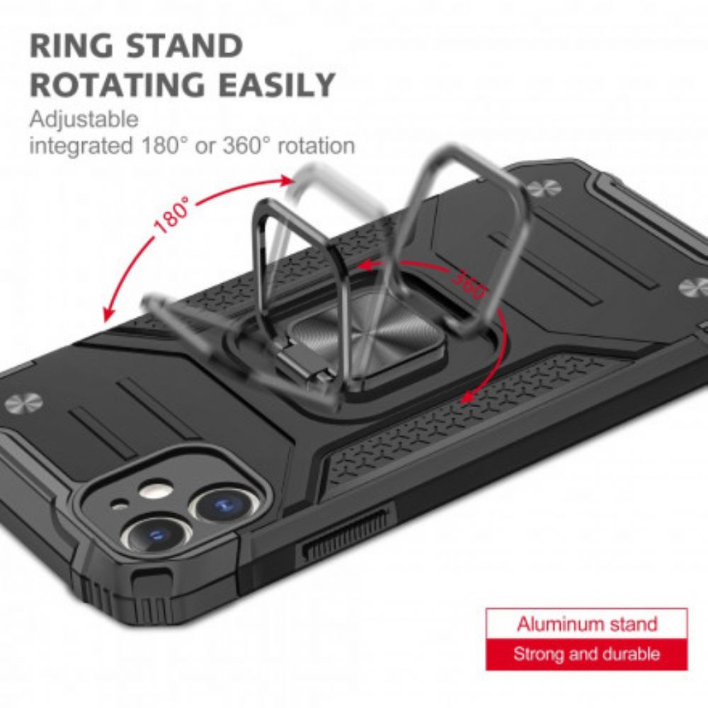 Hoesje voor iPhone 11 Pantserring-ondersteuningsstijl