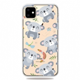 Hoesje voor iPhone 11 Schattige Grijze Koala's