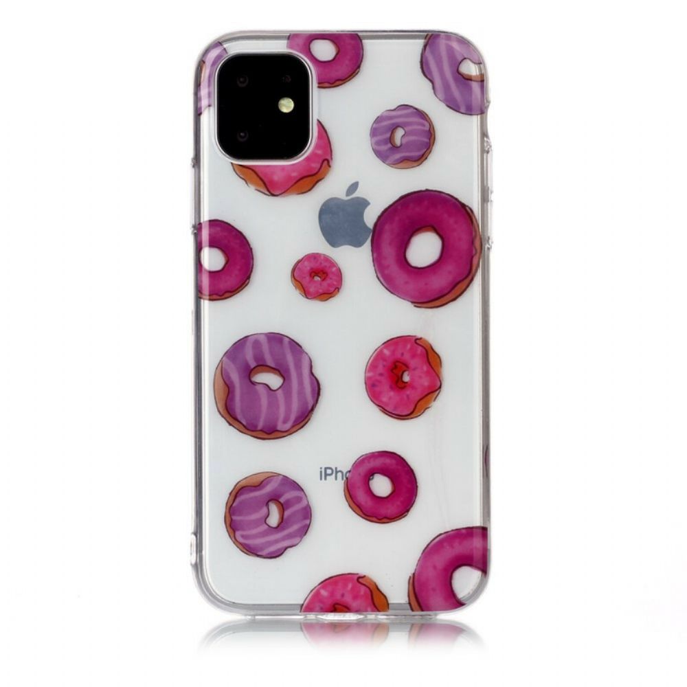 Hoesje voor iPhone 11 Transparante Donut Ventilator