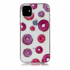 Hoesje voor iPhone 11 Transparante Donut Ventilator