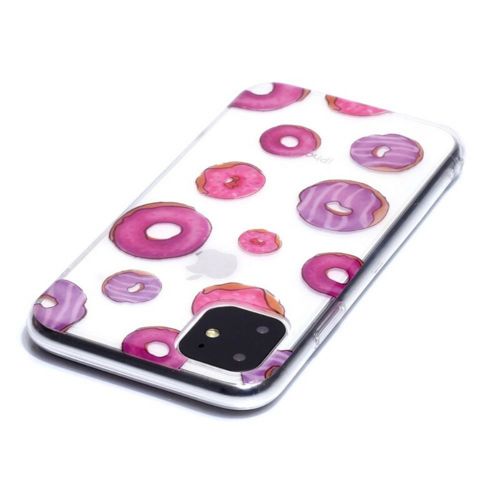 Hoesje voor iPhone 11 Transparante Donut Ventilator