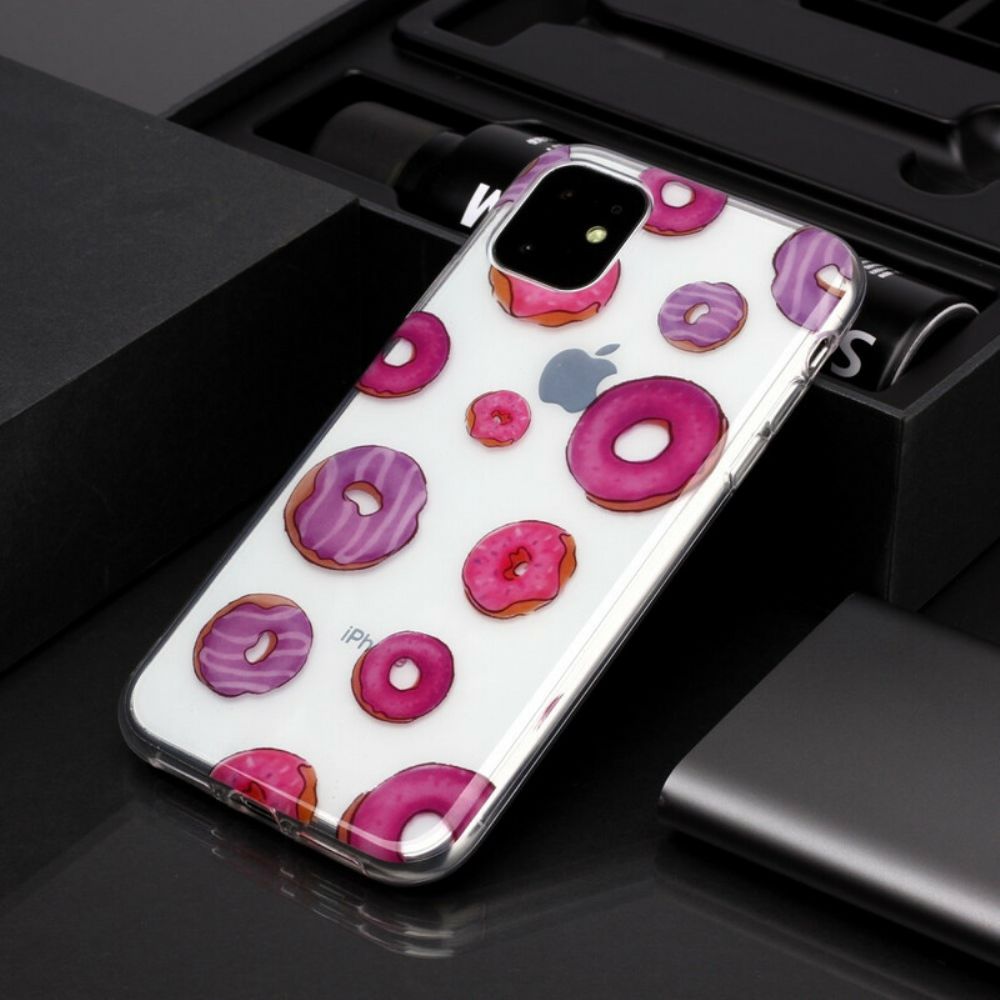 Hoesje voor iPhone 11 Transparante Donut Ventilator