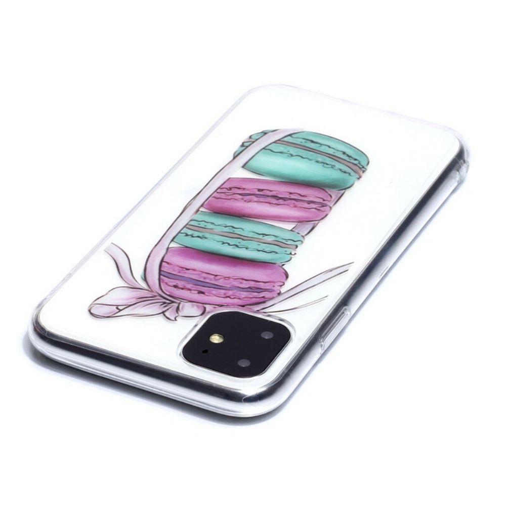 Hoesje voor iPhone 11 Transparante Gastronomische Macarons