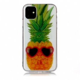 Hoesje voor iPhone 11 Transparante Incognito Ananas