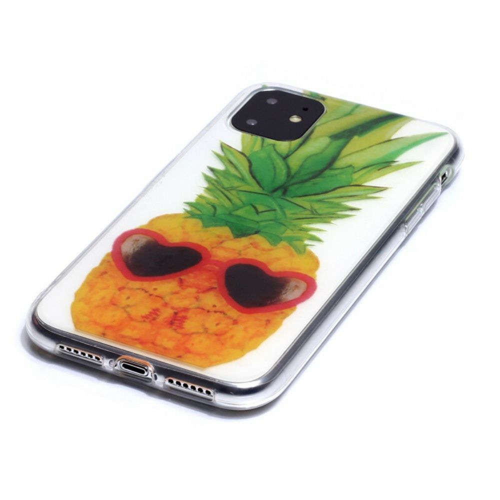 Hoesje voor iPhone 11 Transparante Incognito Ananas