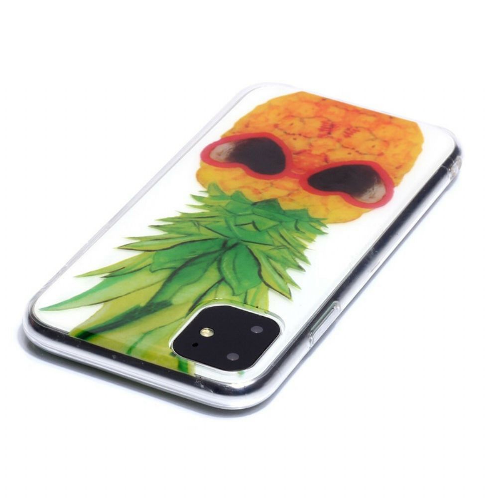 Hoesje voor iPhone 11 Transparante Incognito Ananas