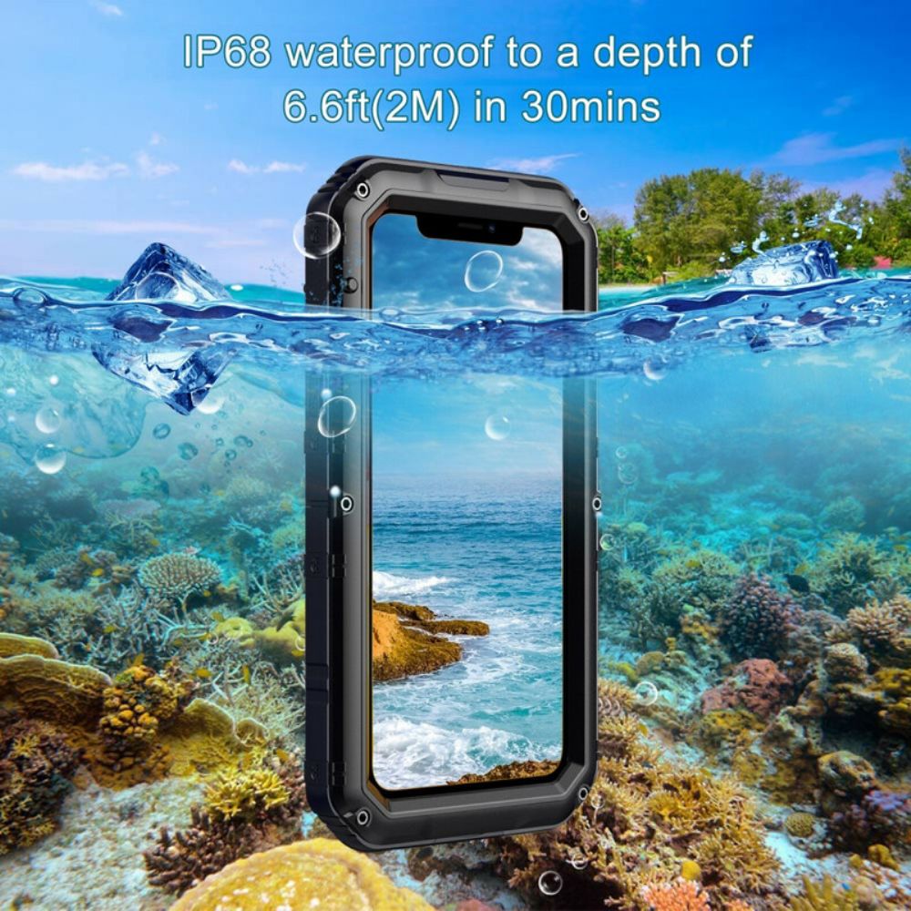 Hoesje voor iPhone 11 Waterdicht Gehard Glas En Metaal