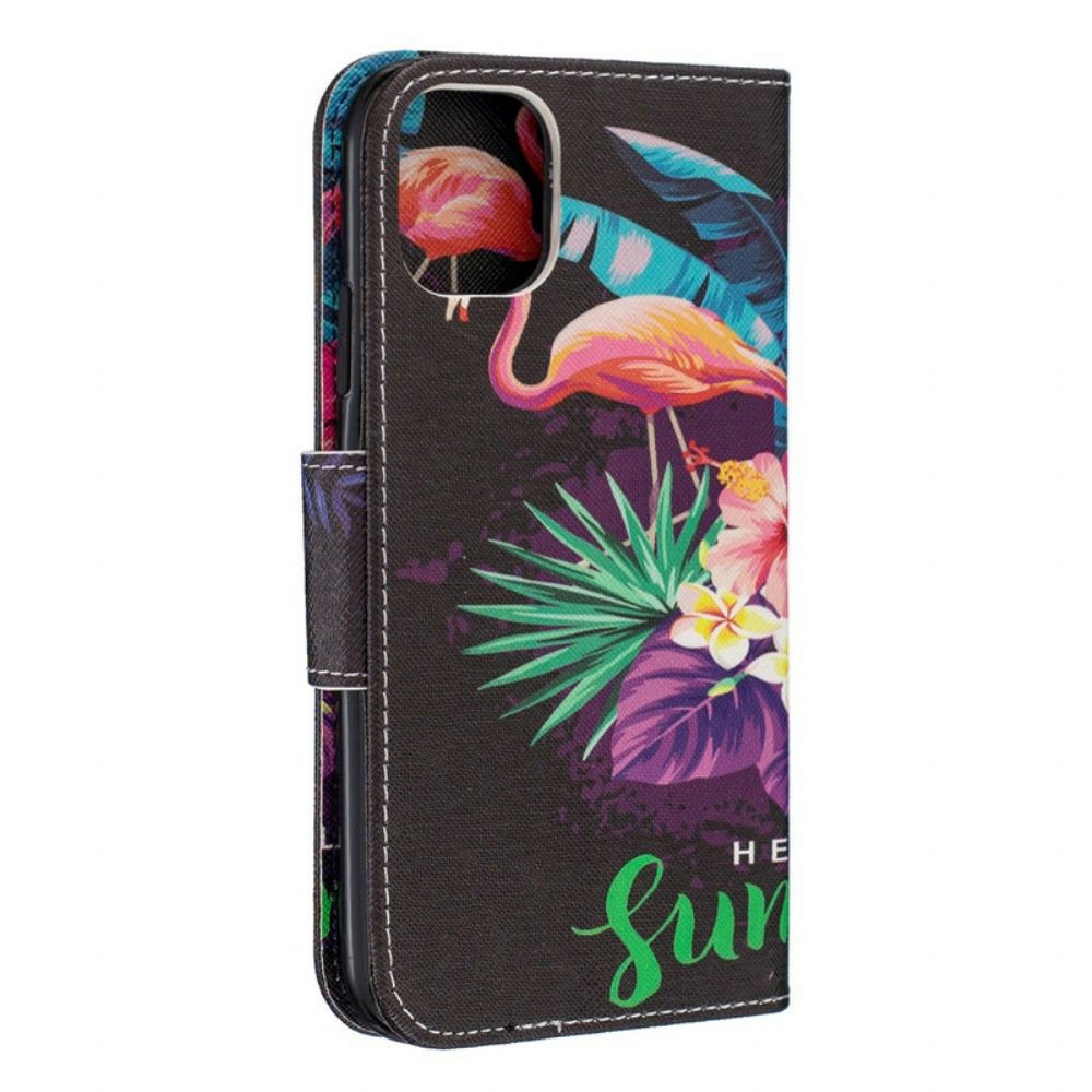 Leren Hoesje voor iPhone 11 Hallo Zomer