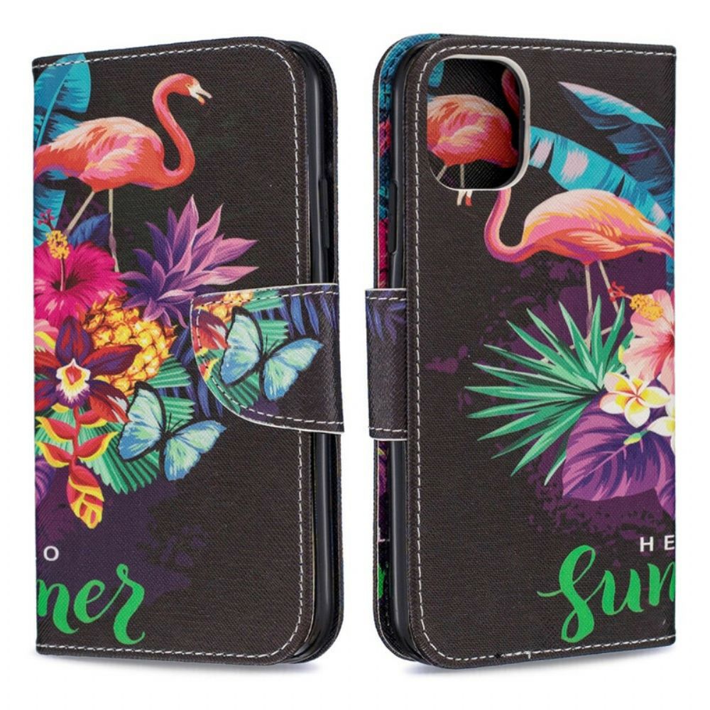 Leren Hoesje voor iPhone 11 Hallo Zomer