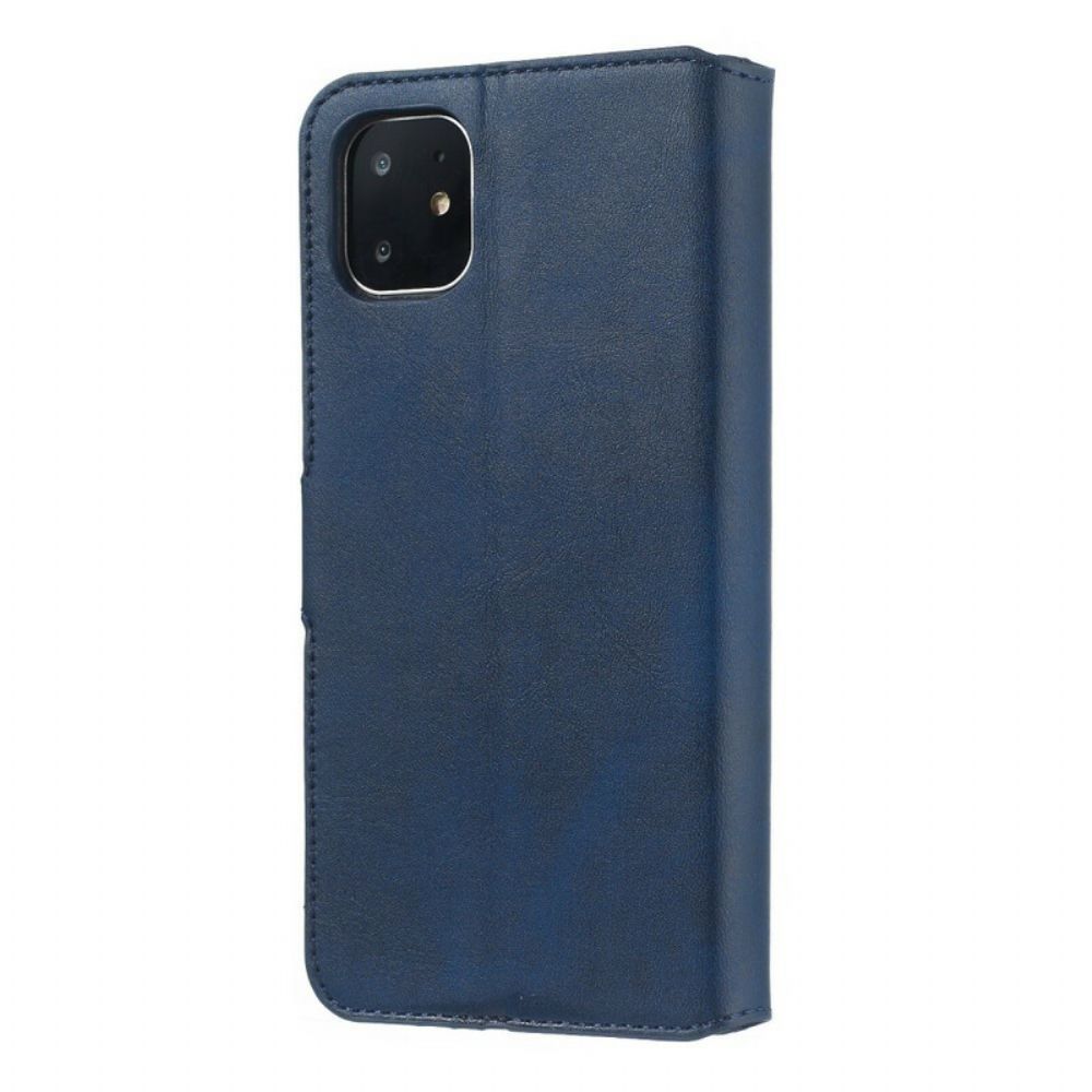 Leren Hoesje voor iPhone 11 Zakelijke Retro Kunstleer