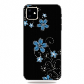 Telefoonhoesje voor iPhone 11 Blauwe Bloemen