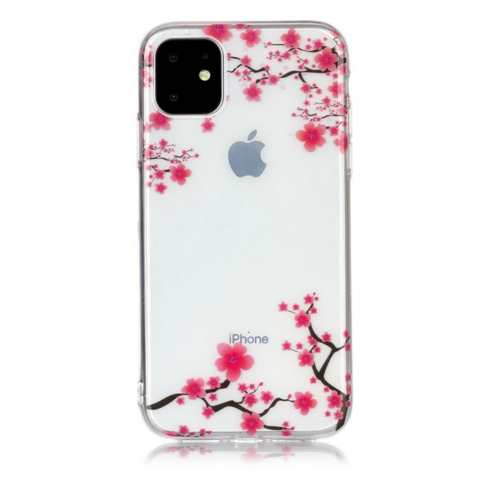 Telefoonhoesje voor iPhone 11 Transparante Bloeiende Boom