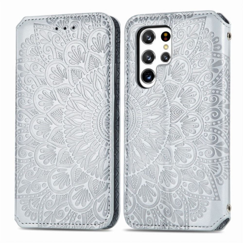 Bescherming Hoesje voor Samsung Galaxy S22 Ultra 5G Folio-hoesje Mandala's