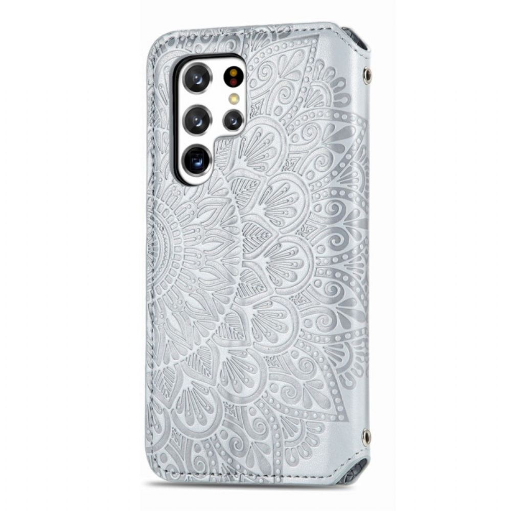 Bescherming Hoesje voor Samsung Galaxy S22 Ultra 5G Folio-hoesje Mandala's