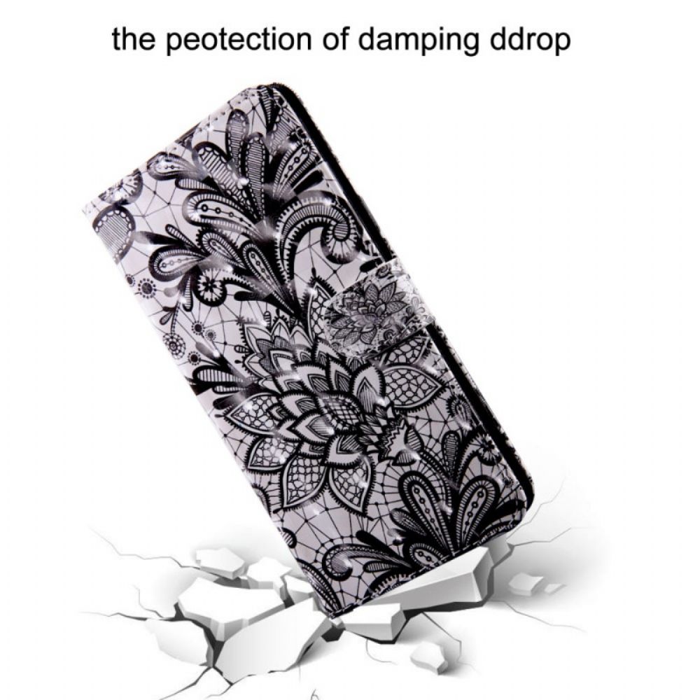 Flip Case voor Samsung Galaxy S22 Ultra 5G Chique Kant