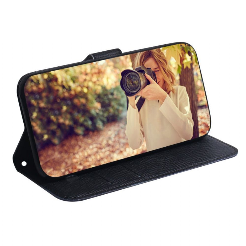 Flip Case voor Samsung Galaxy S22 Ultra 5G Pandagezicht