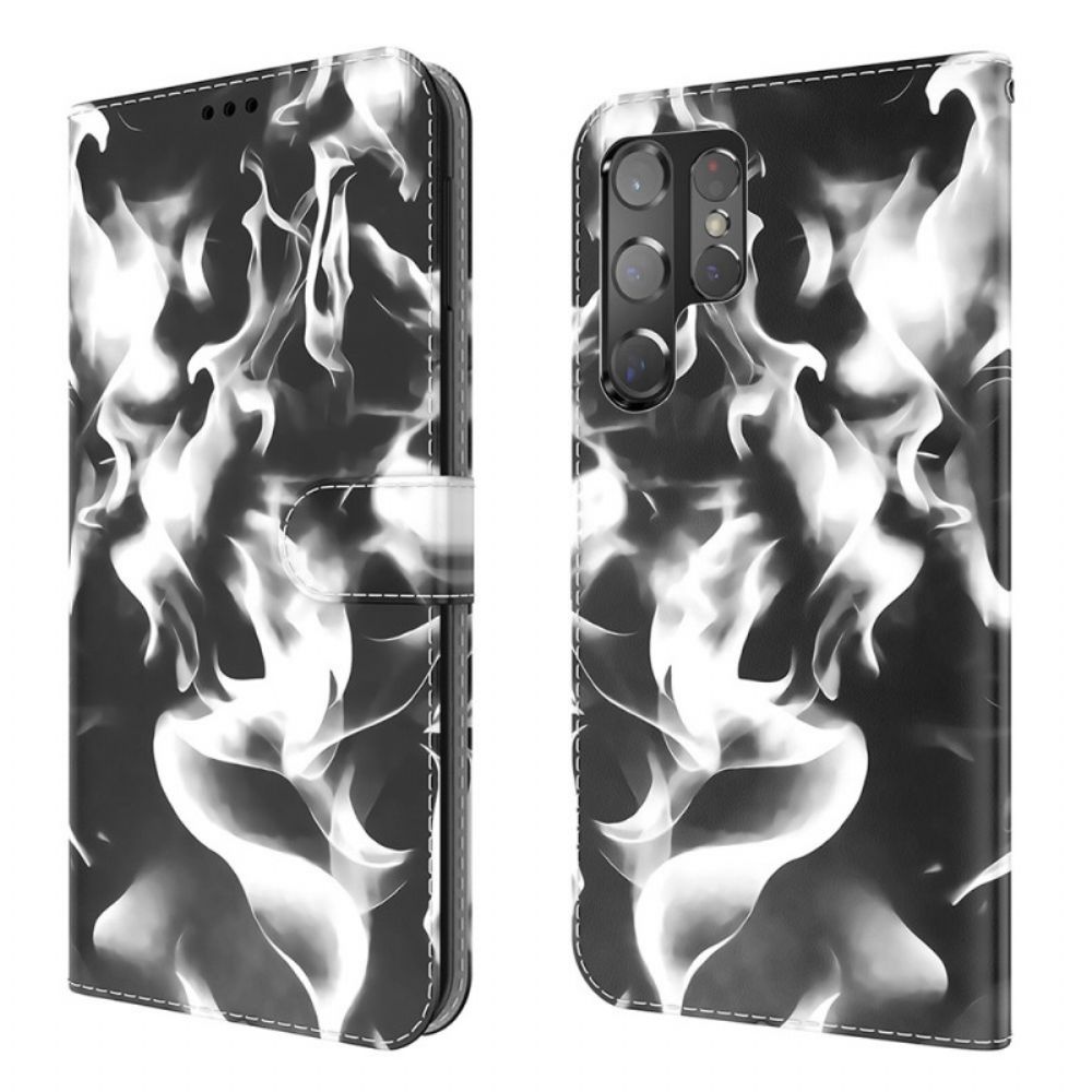 Folio-hoesje voor Samsung Galaxy S22 Ultra 5G Abstract Patroon