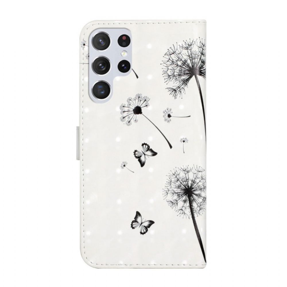 Folio-hoesje voor Samsung Galaxy S22 Ultra 5G Baby Liefde Paardebloem