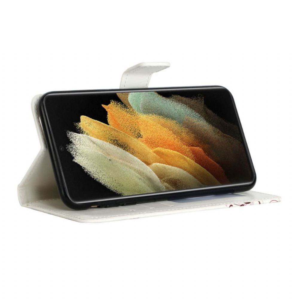 Folio-hoesje voor Samsung Galaxy S22 Ultra 5G Baby Liefde Paardebloem