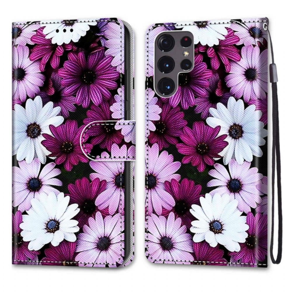 Folio-hoesje voor Samsung Galaxy S22 Ultra 5G Bloemenwonder