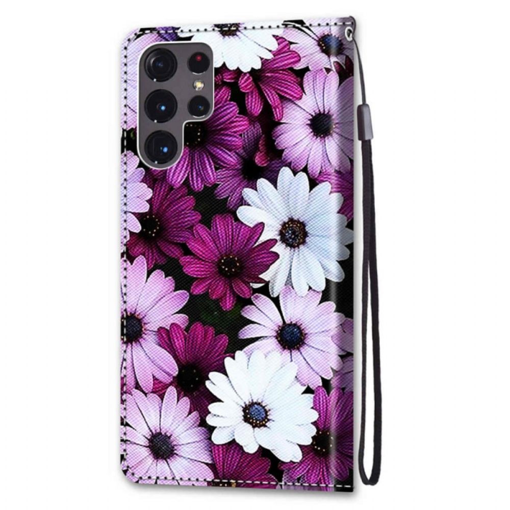 Folio-hoesje voor Samsung Galaxy S22 Ultra 5G Bloemenwonder