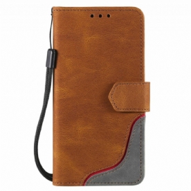 Folio-hoesje voor Samsung Galaxy S22 Ultra 5G Huidgevoelgolf