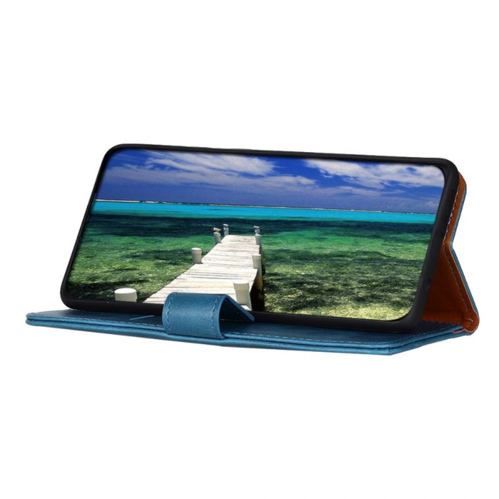 Folio-hoesje voor Samsung Galaxy S22 Ultra 5G Khazneh Elegantie Kunstleer