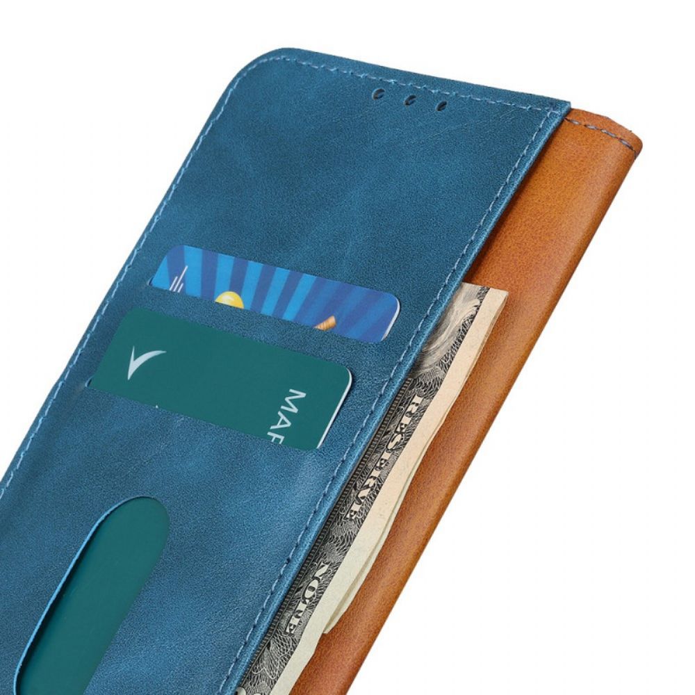 Folio-hoesje voor Samsung Galaxy S22 Ultra 5G Khazneh Elegantie Kunstleer