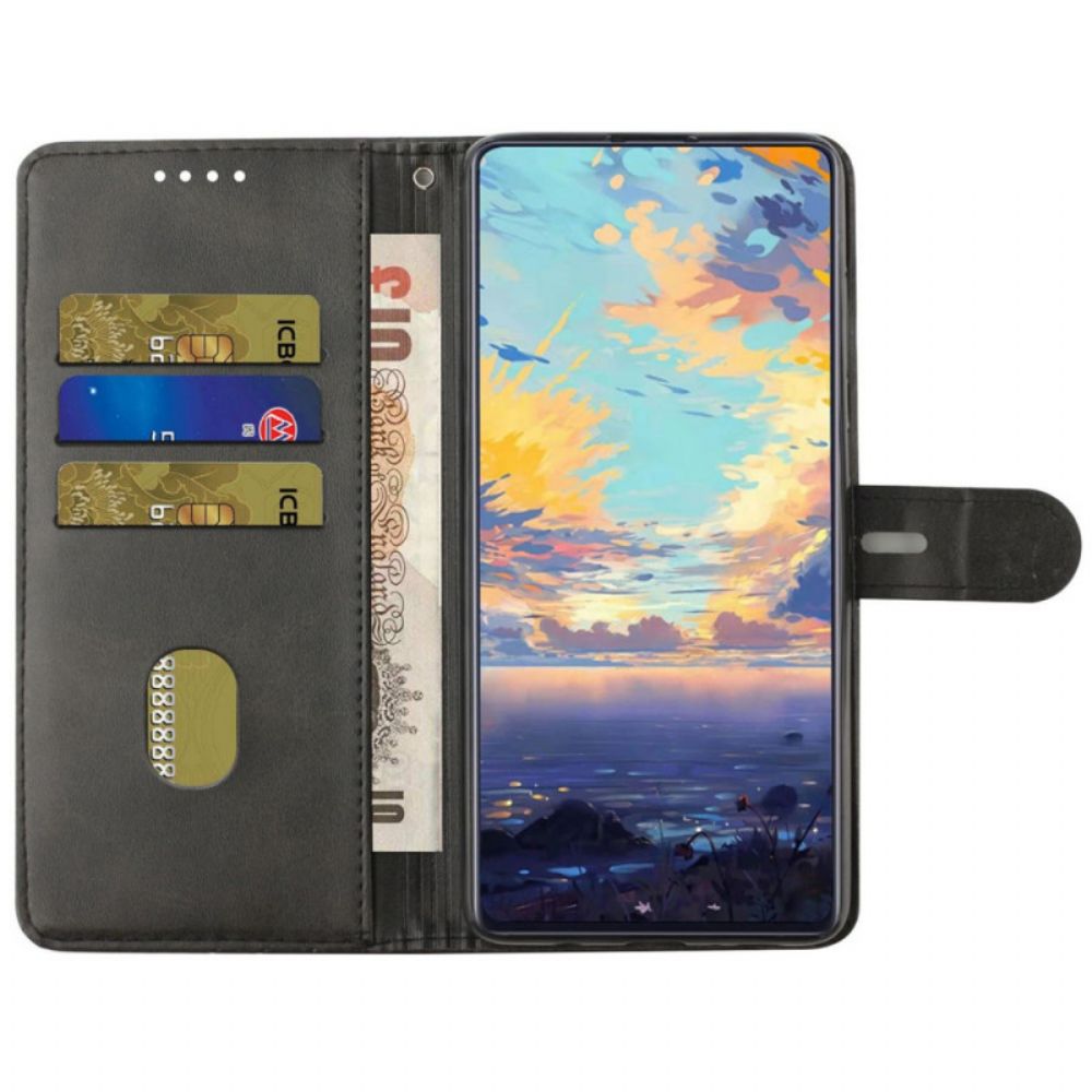 Folio-hoesje voor Samsung Galaxy S22 Ultra 5G Kunstleer Beste Case