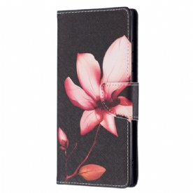 Folio-hoesje voor Samsung Galaxy S22 Ultra 5G Roze Bloem