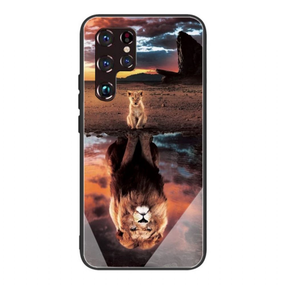 Hoesje voor Samsung Galaxy S22 Ultra 5G Cub Dream Gehard Glas