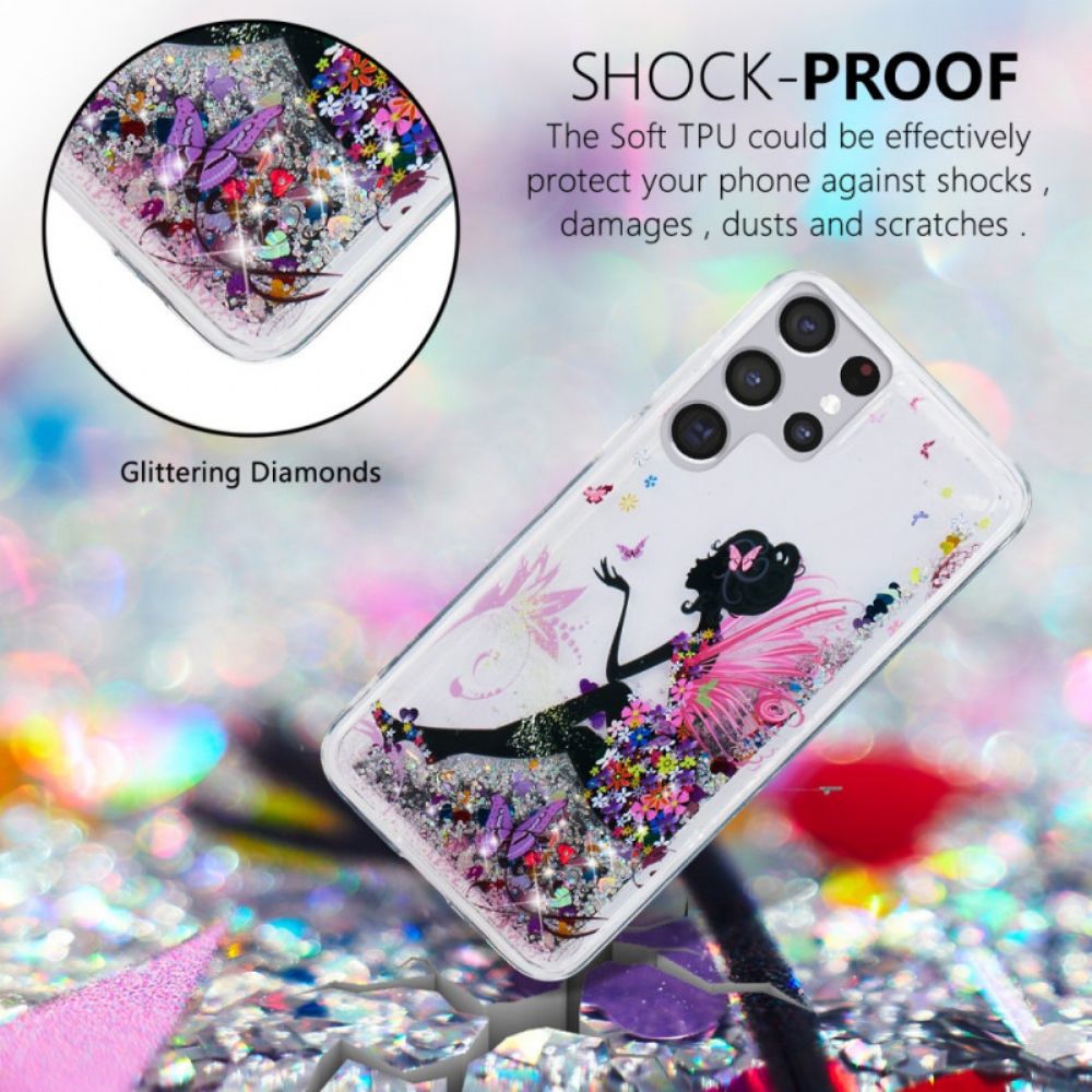 Hoesje voor Samsung Galaxy S22 Ultra 5G Fee Glitter