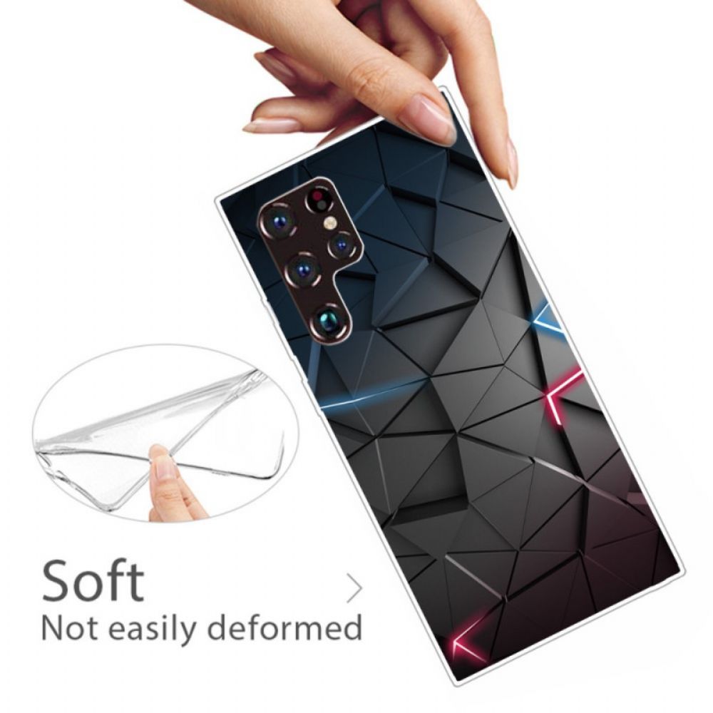 Hoesje voor Samsung Galaxy S22 Ultra 5G Flexibele Geometrie